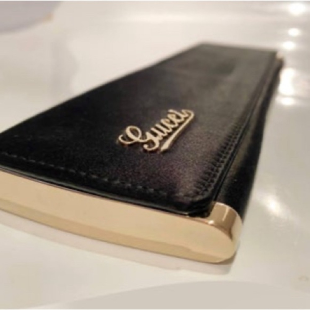 2000s Tom Ford for Gucci Black Satin Box Clutch Bag - Picture 2 of 9